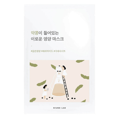 Питательная тканевая маска с чёрной соей Round Lab Soybean Nourishing Sheet Mask 27 мл.