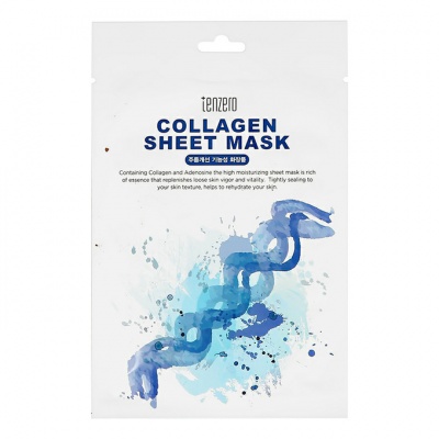 Тканевая маска для лица с коллагеном Tenzero Collagen Sheet Mask